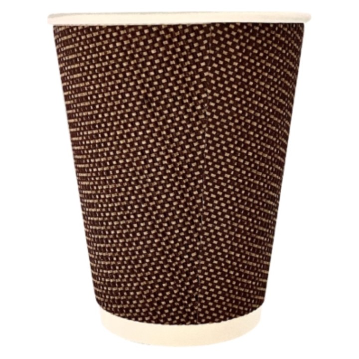 Vaso para bebida caliente cartón 230 ml. (pq. 25 un.)