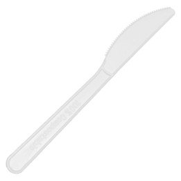 Cuchillo compostable en caja cartón cpla 15,5 cm. (pq. 100 un.)