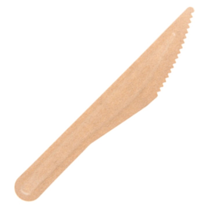Cuchillos compostable 165 mm.  (pq. 50 un.)