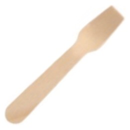 Cuchara helados compostable 95 mm.  (pq. 50 un.)