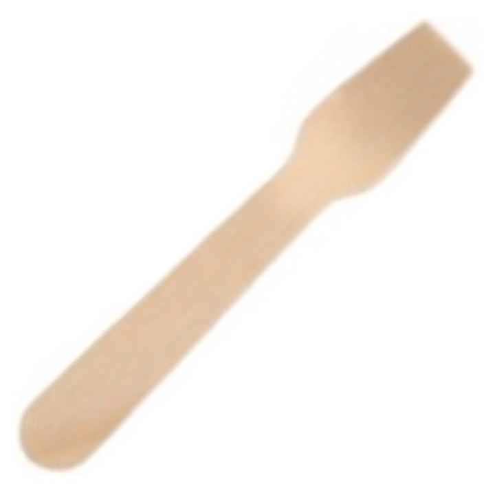 Cuchara helados compostable 95 mm.  (pq. 50 un.)