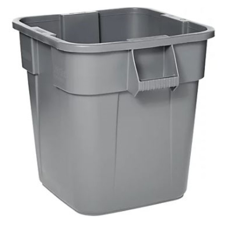 Contenedor cuadrado Brute 105 l. gris
