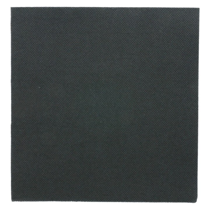 Servilleta Double Point 33x33 cm. 2 h. negra (cj. 1200 serv.)