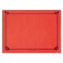 Mantelín snack 43x31 cm. 50 g. rojo (pq. 500 un.)