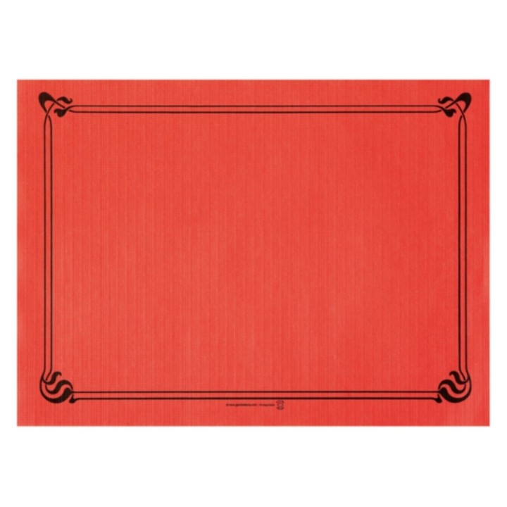 Mantelín snack 43x31 cm. 50 g. rojo (pq. 500 un.)