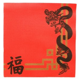 Servilleta 40x40 cm. roja (cj. 1200 un.)