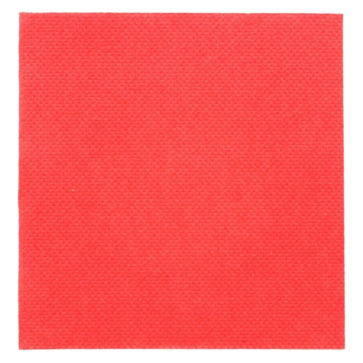 Servilleta 20x20 cm. 2 h. roja (pq. 100 un.)