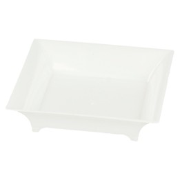 Envase cuadrado 6,3x6,3x1,5 cm. blanco (cj. 720 un.)