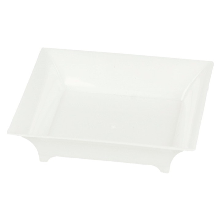 Envase cuadrado 6,3x6,3x1,5 cm. blanco (cj. 720 un.)