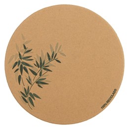 Posavasos Feel Green cartón Ø9 cm. marrón (pq. 500 un.)