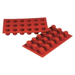Moldes 18 Bordelais silicona 3,5x3,5 cm.  (1 un.)
