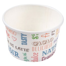 Tarrina helados Parole cartón 120 ml. blanca (cj. 2000 un.)