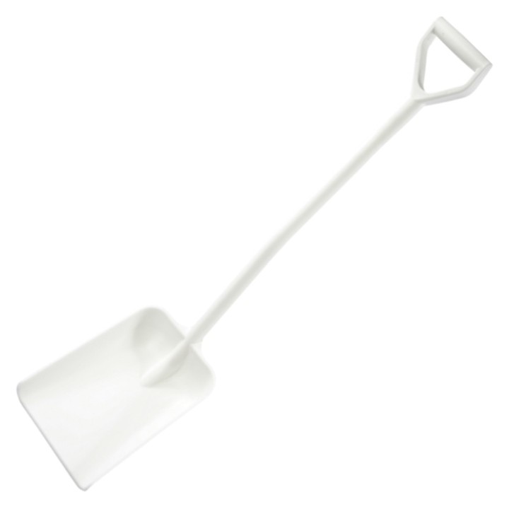 Pala mono bloque mango corto 270x340x11200 mm. blanca