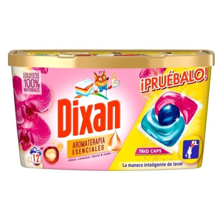Detergente ropa aromaterapia Pods Trio Caps dixan  (bt. 12 un.)