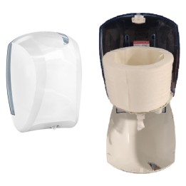Dispensador papel WC Horizontal ( 1 a 1 por debajo)