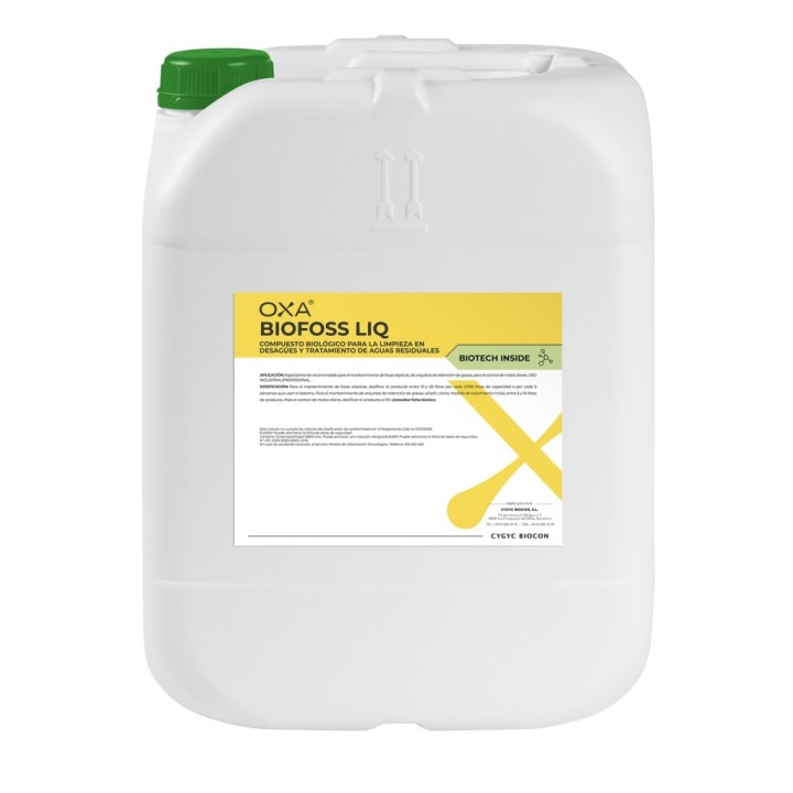 OXA Biofoss liq. trat. bio. desechos org. (gf. 5 kg.)
