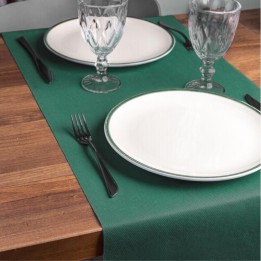 Mantel Japan tnt 40x120 cm.  50 g. verde (cj. 500 mant.)