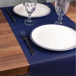 Mantel Japan tnt 40x120 cm.  50 g. azul marino (cj. 500 mant.)