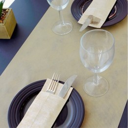 Mantel Japan tnt 40x120 cm.  50 g. beige (cj. 500 mant.)
