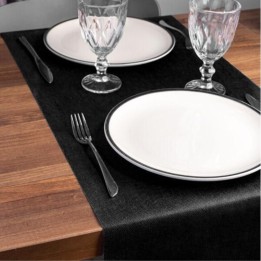 Mantel Japan tnt 40x100 cm.  50 g. negre (cj. 500 mant.)
