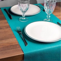 Mantel Japan tnt 40x120 cm.  azul turquesa (cj. 500 mant.)