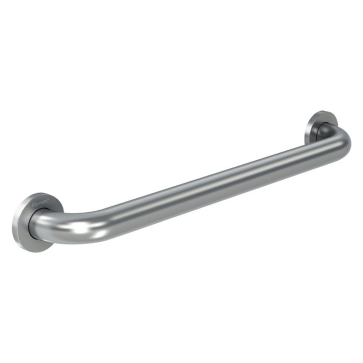 Barra recta inox satinado 60 cm.
