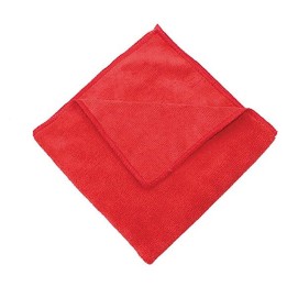 Bayeta anon. microfibras 38x40 cm.  270 gr. rojo (pq. 6 un.)