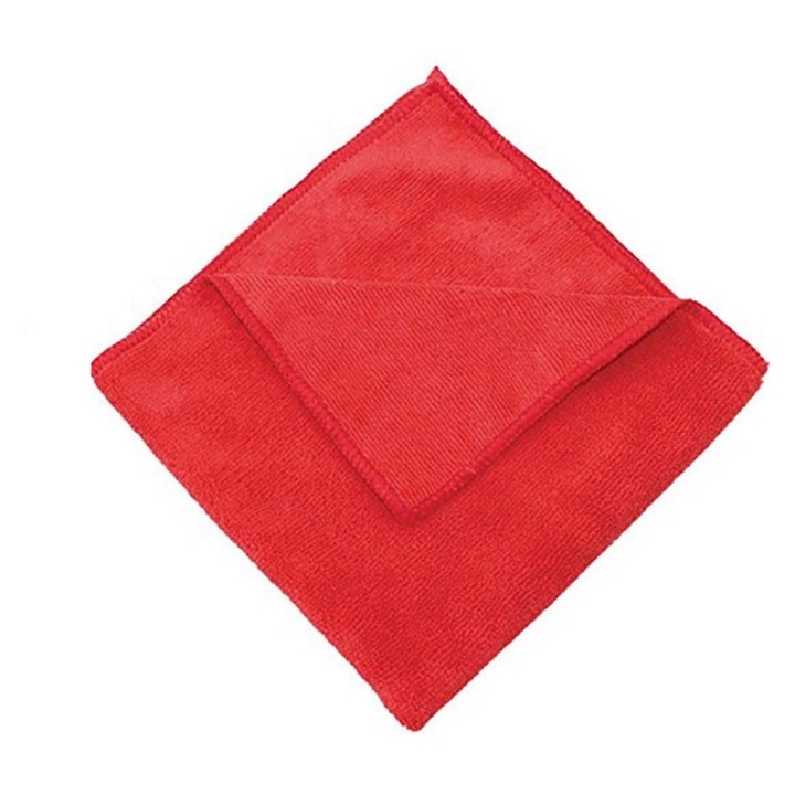 Bayeta anon. microfibras 38x40 cm.  270 gr. rojo (pq. 6 un.)