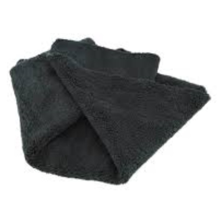 Bayeta anon. microfibras 38x40 cm.  270 gr. negro (pq. 6 un.)