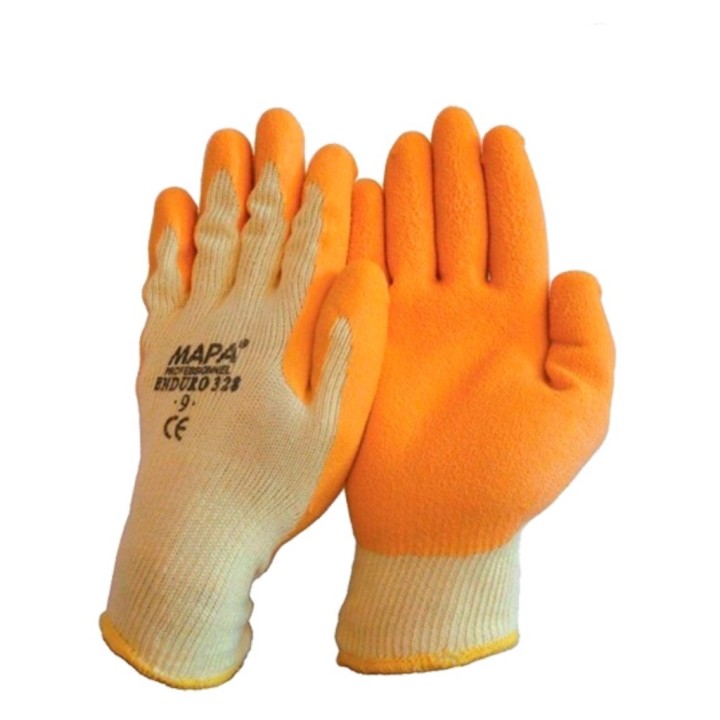 Guante Enduro 328 T. 9 naranja (par)