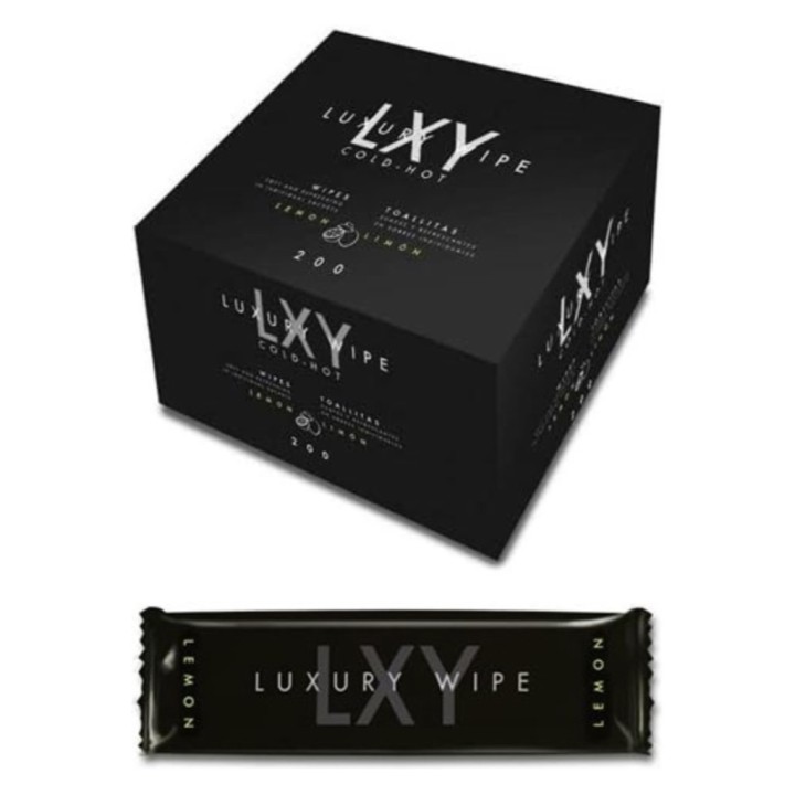 Toallita limon Luxury wipe negro (cj. 200 un.)