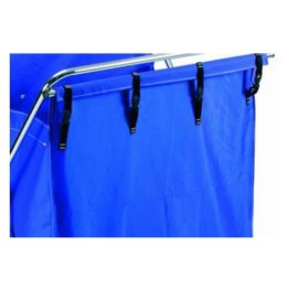 Bolsa para carro X c/clips nylon 53x53x67 cm. azul