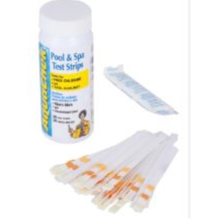 Tiras Aquachek varios param. (CL,ALK,CYA,PH) (pq. 50 un.)