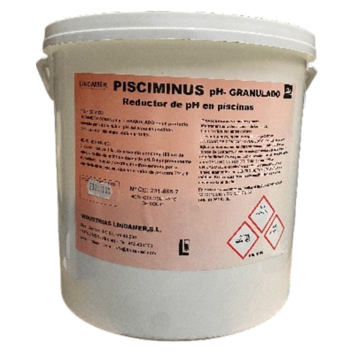 Pisciminus Granulado reductor PH lindamer  (cb. 10 kg.)