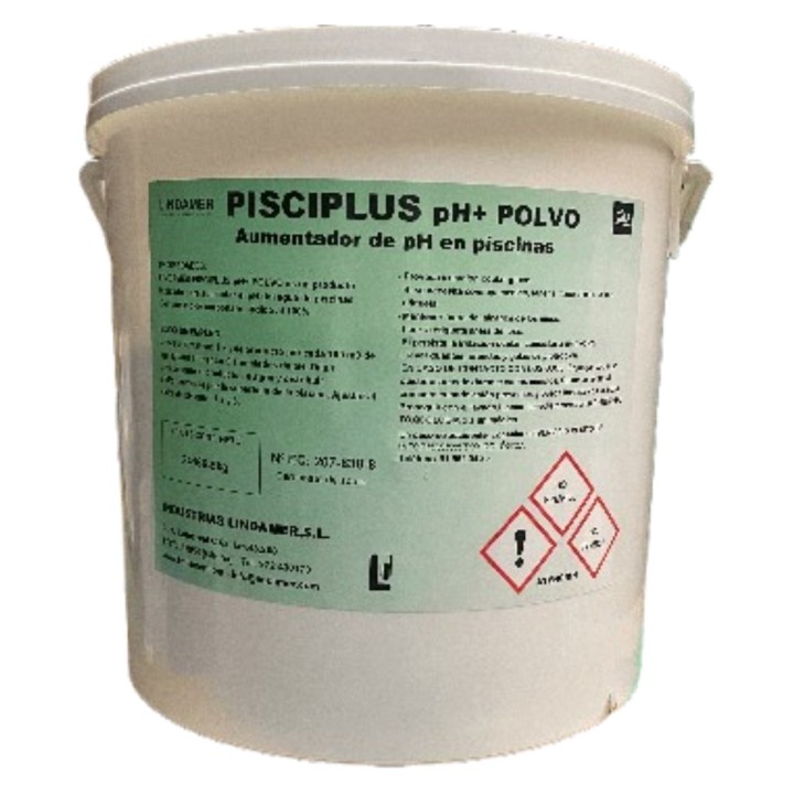 Polvo pisciplus aumentador PH piscina lindamer  (cb. 5 kg.)