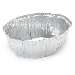 Bandeja Pollo 2600 ml. aluminio 256x192x87 mm.  (pq. 100 recip.)