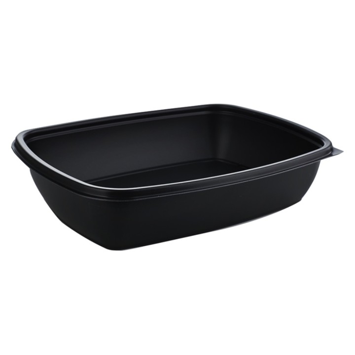 Recipiente Termosellable pp 750 cc.  negro (cj. 800 un.)