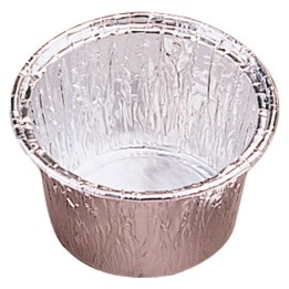Flanera aluminio 7x3,8 cm. 85 ml.  (pq. 100 recip.)