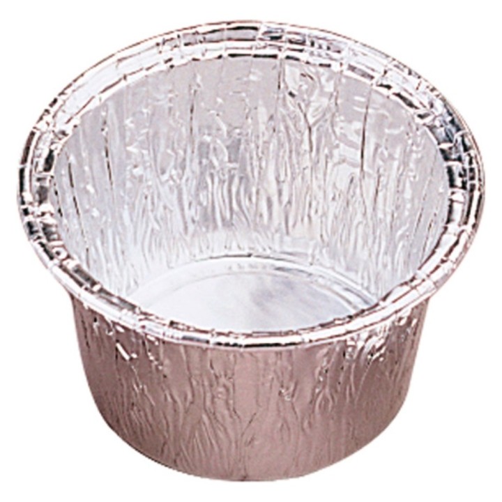 Flanera aluminio 7x3,8 cm. 85 ml.  (pq. 100 recip.)