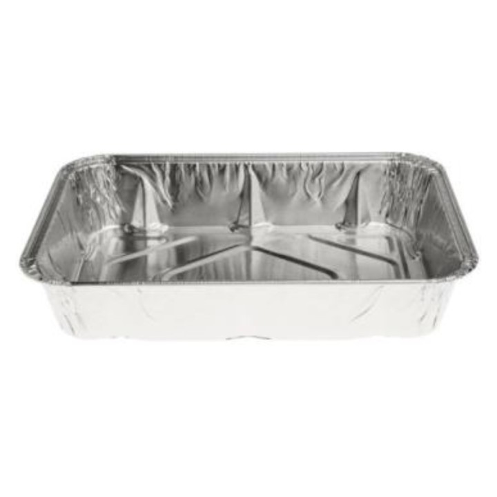 Bandeja 6 Piezas 650 ml. aluminio 187x137x33 mm.  (pq. 100 recip.)