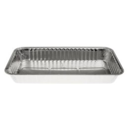 Bandeja 9 Piezas 735 ml. aluminio 248x130x31 mm.  (pq. 100 recip.)