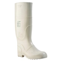 Bota alta T. 39 blanca (par)