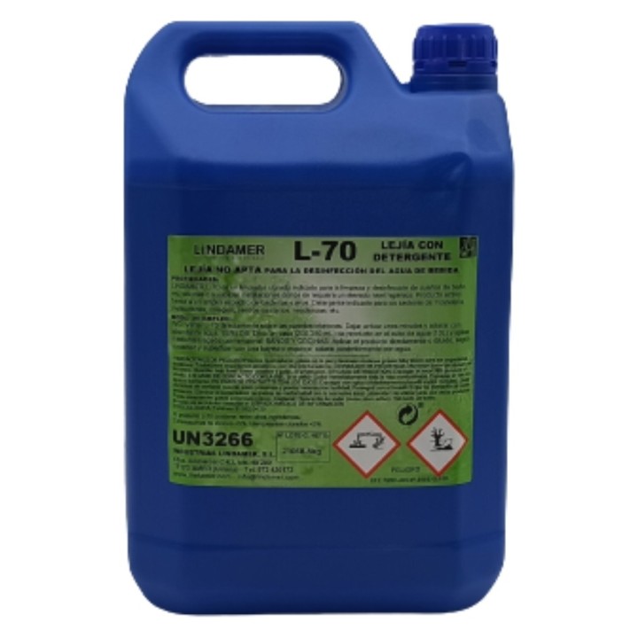 Cloro y detergente L-70 (Lindamer) (cj. 4 gf. 5 kg.)