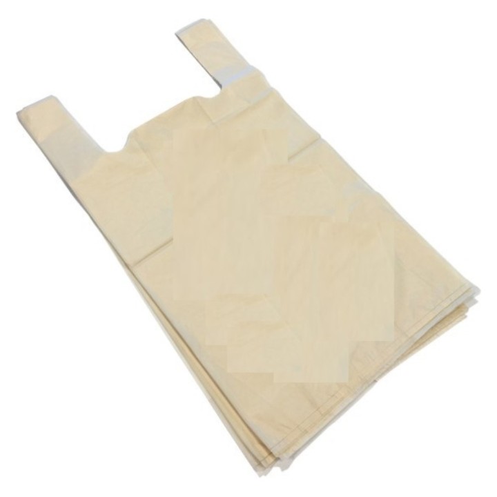 Bolsa mercado compostable 30x40 cm.  60 g. (pq. 100 un.)