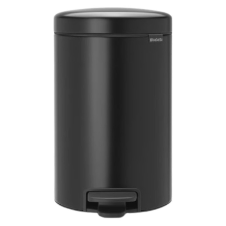 Cubo newic c/pedal y cubo interior 12 l. negro