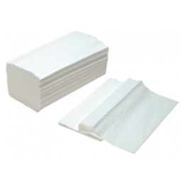 Toalla mano V pasta laminada 20x23 cm.  (cj. 20 pq. 200 un.)