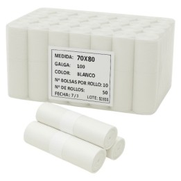 Bolsa Basura 52x60 cm.  g-80 blanco (fd. 50 r. 25 bl.)