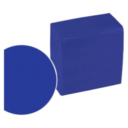 Servilleta Micropunto p&p 20x20 cm.  2 h. azul (pq. 100 serv.)