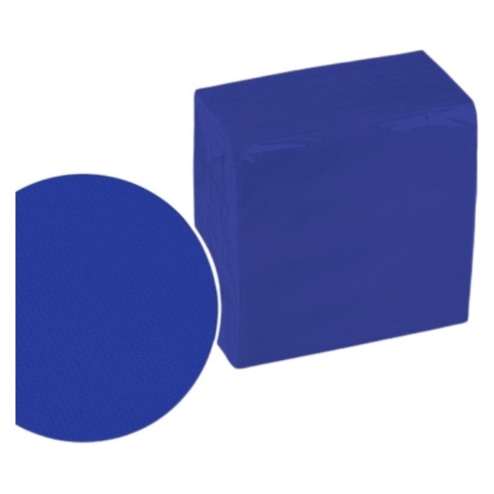 Servilleta Micropunto p&p 20x20 cm.  2 h. azul (pq. 100 serv.)