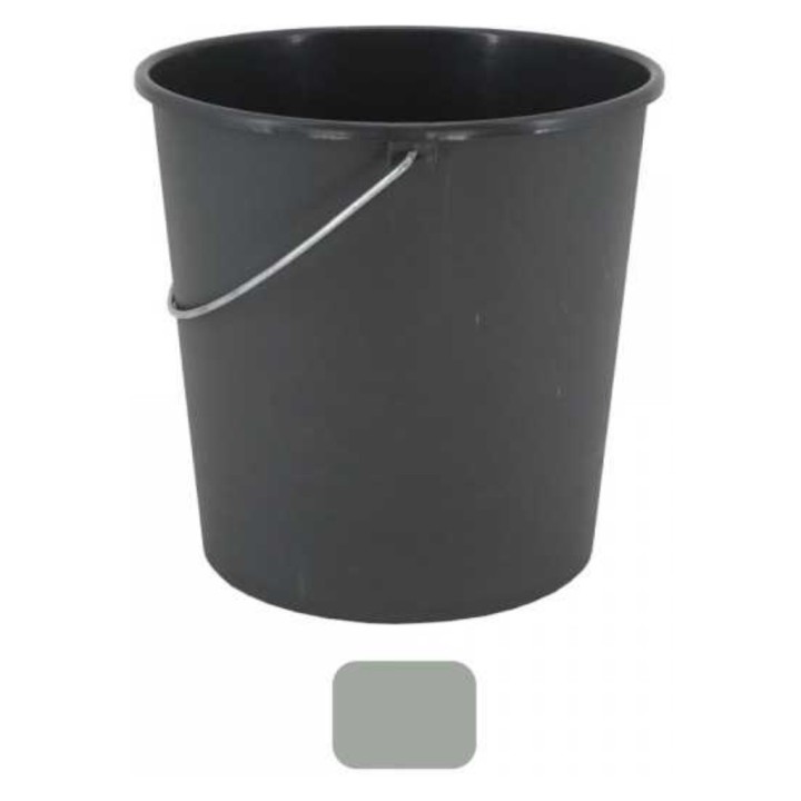 Cubo Agua C/Asa Metal 100 % reciclado 12 l.  gris (1 un.)